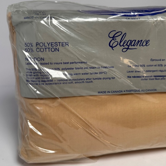 Vintage Elegance Permanent Press Sheet Set – Twin – 3-Piece – Neutral Beige –NIB - Picture 4 of 7